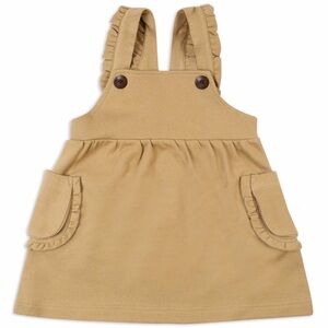Milkbarn Rust Pinstripe Dress Overall